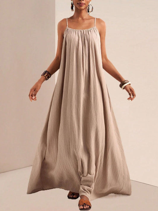 Spaghetti Strap Flowy Maxi Dress — women's casual dress Australia