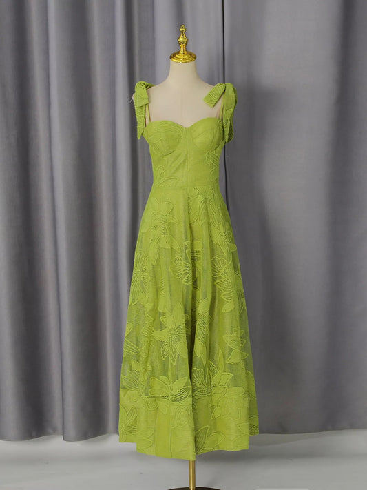 Women's Sweetheart Neck Tie-Strap Dress — Chic and Unique AU