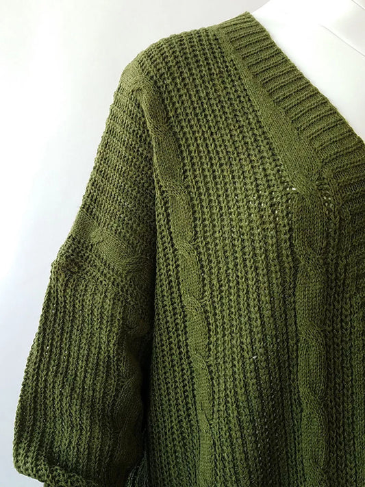 Women's Chunky Knit Open Front Cardigan — women's knitwear Australia