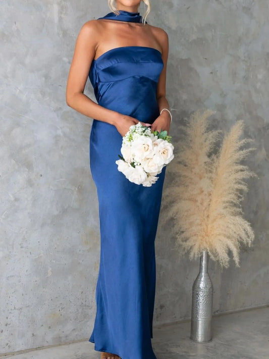 Satin Tube Maxi Dress β women's maxi dress Australia