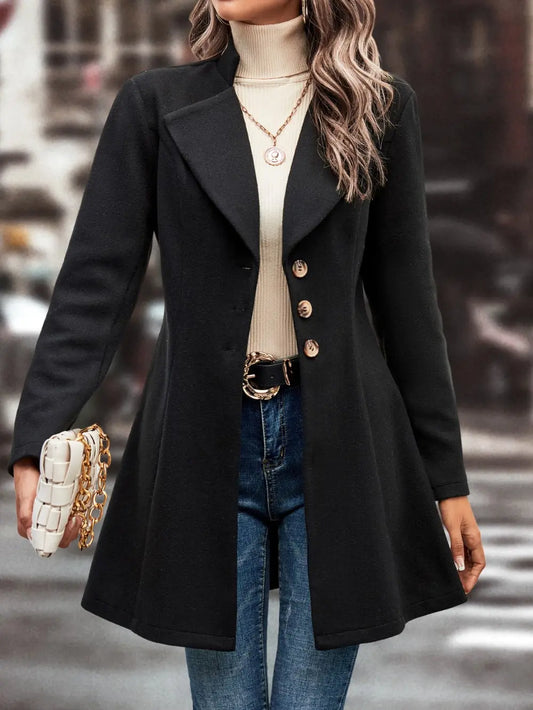Button Up Longline Coat — women's coat Australia