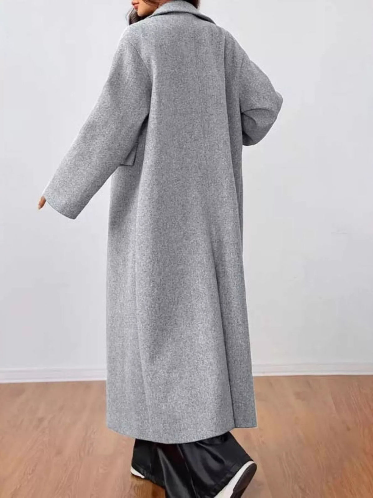 Wool-Blend Longline Overcoat — women's coat Australia