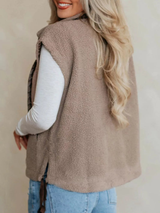 Side Bows Sherpa Fleece Vest β women's vest Australia