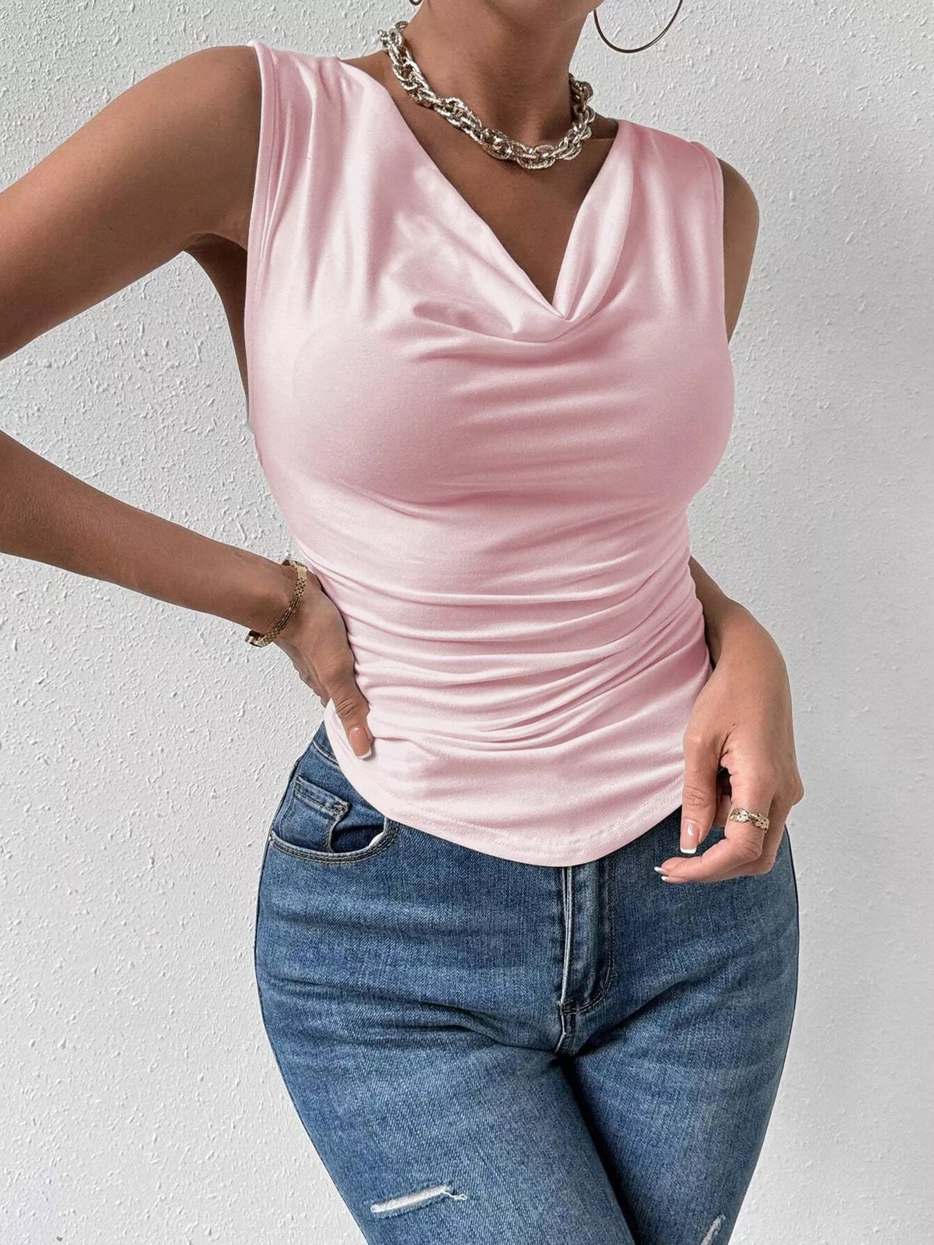 Cowl Neck Tank — women's tank top Australia