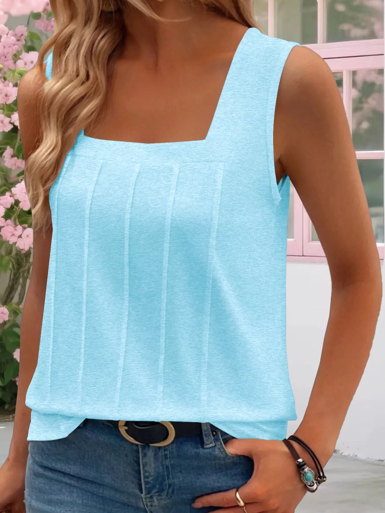 Square Neck Tank Top — women's tank top Australia