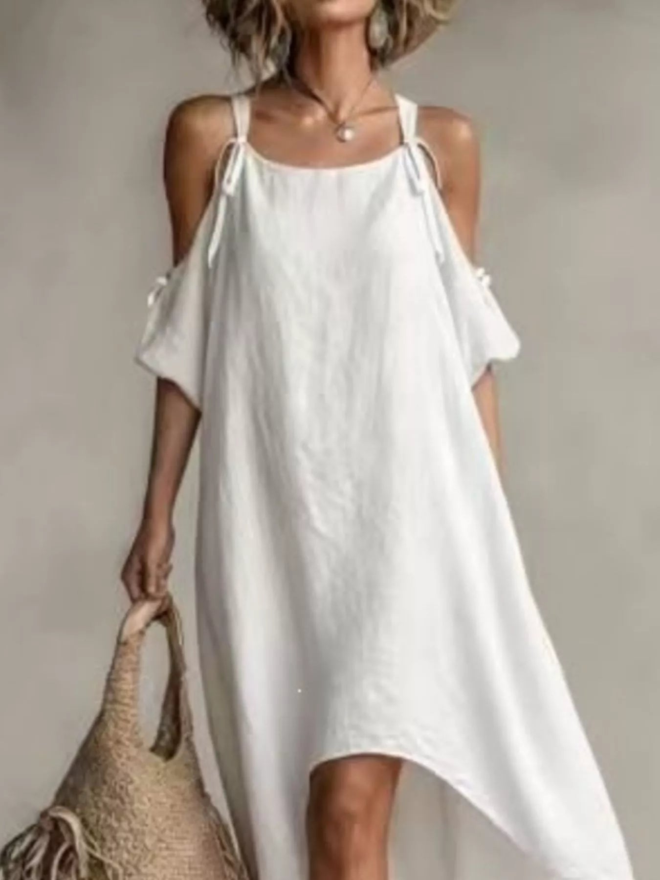 Women's High-Low Cold Shoulder Maxi Dress — Chic and Unique AU
