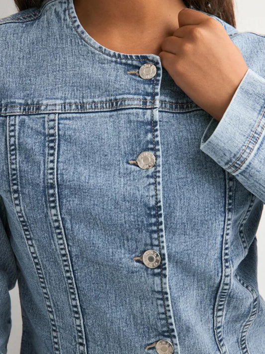 Classic Button-Down Denim Jacket — women's jacket Australia