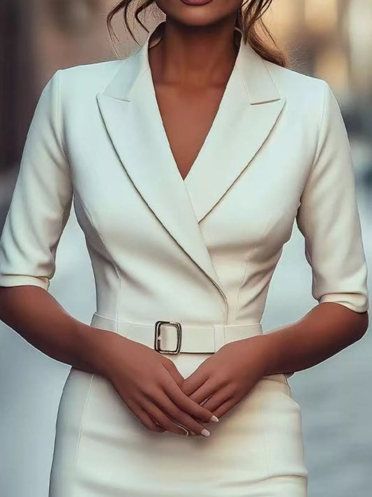 Surplice Half Sleeve Dress — women's formal dress Australia