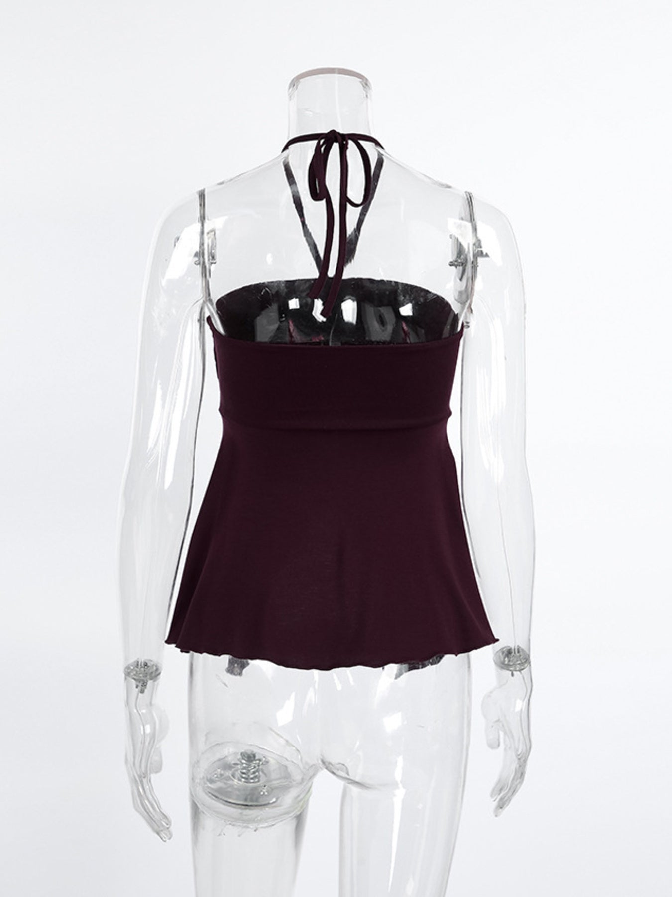 Halter Neck Asymmetrical Hem Cami — women's cami Australia