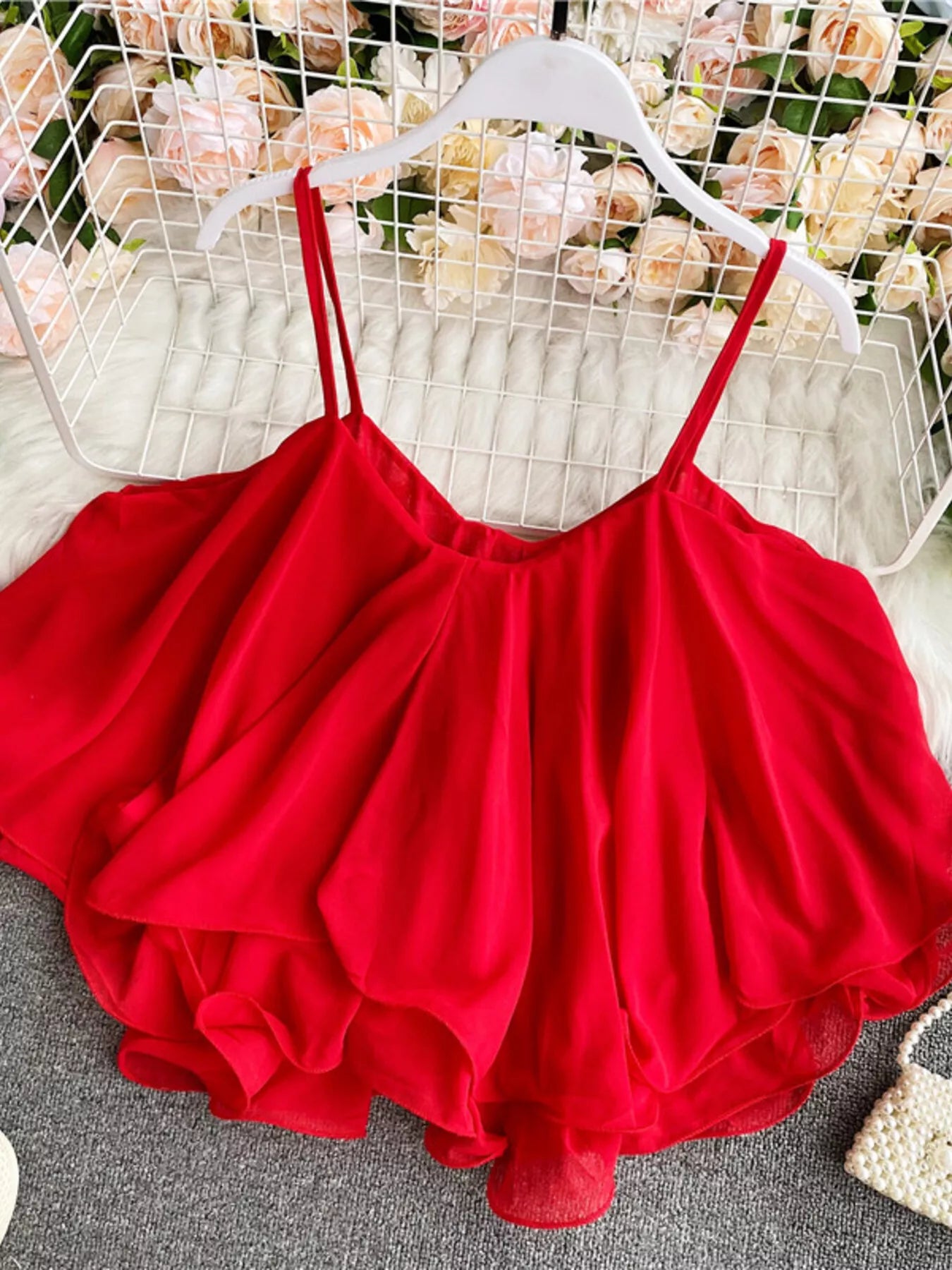 Ruffled Flowy Cami — women's cami Australia