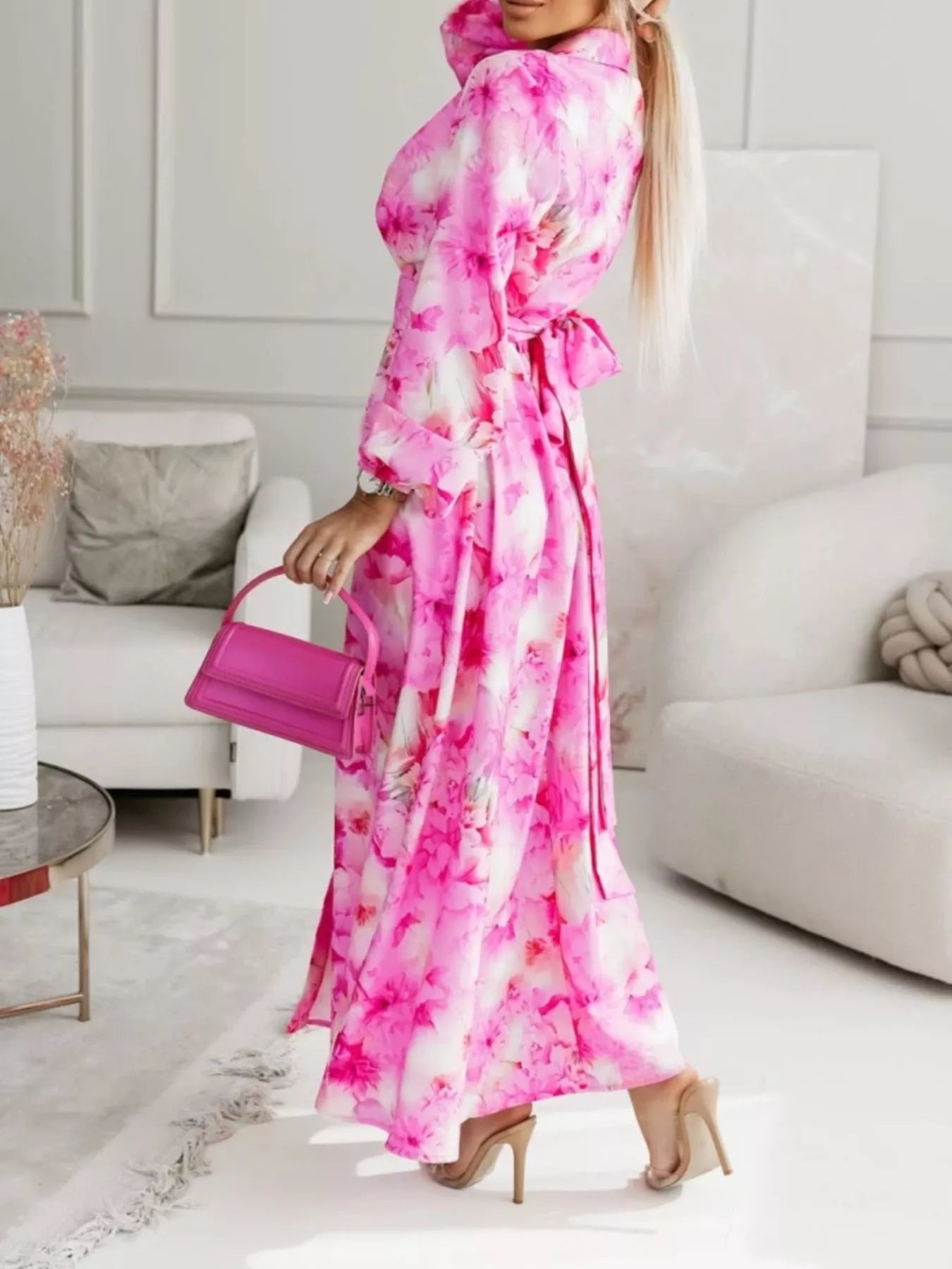 Women's Long Sleeve Maxi Shirt Dress — Chic and Unique AU