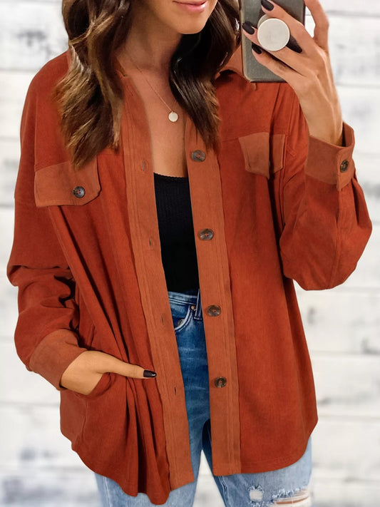 Casual Button-Down Shacket — women's outerwear Australia