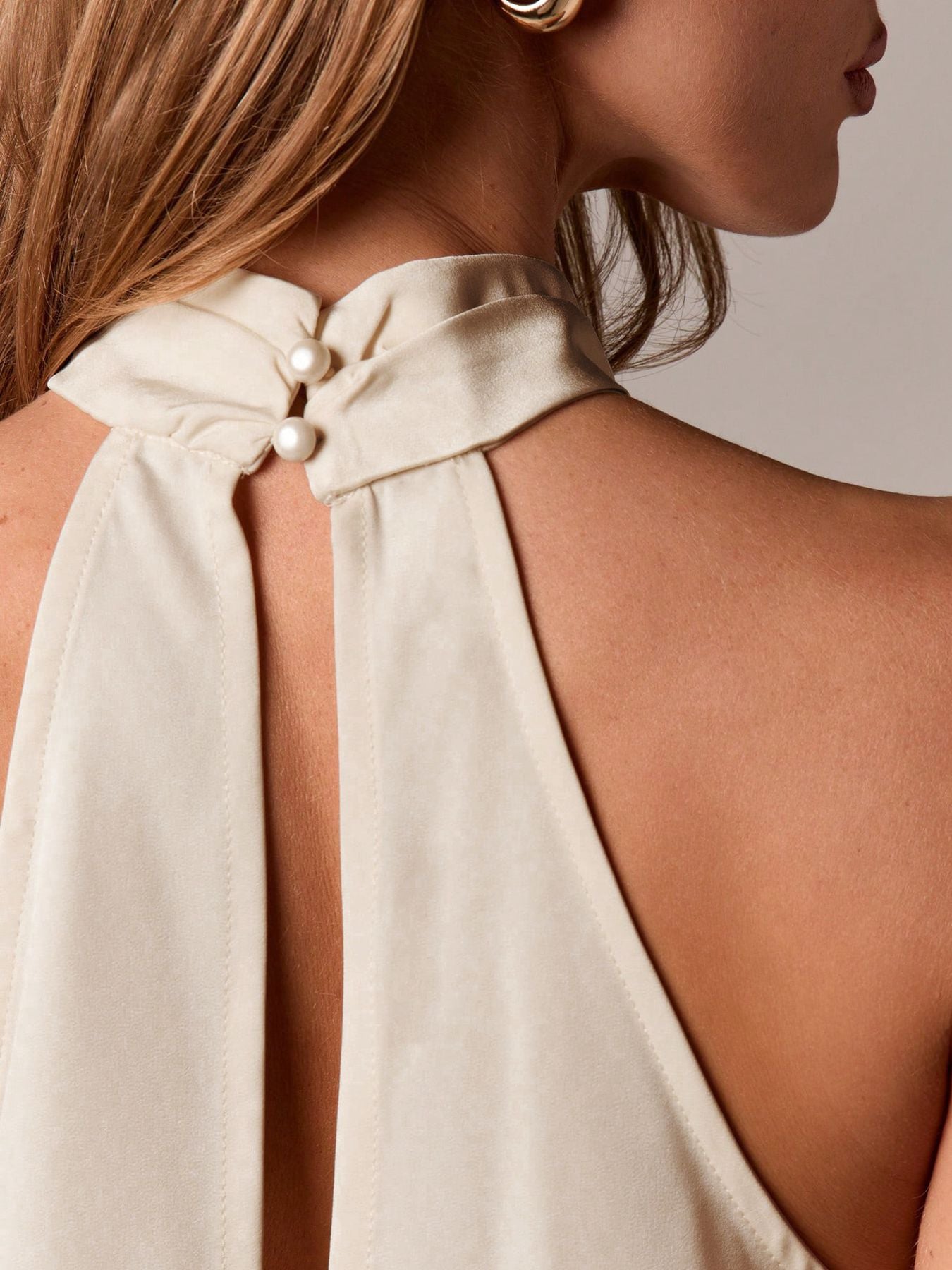 Halter Neck Lace Trim Cami — women's cami Australia