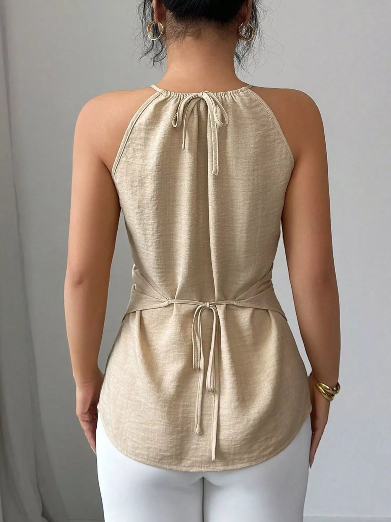 Halter Neck Crisscross Cami — women's cami Australia