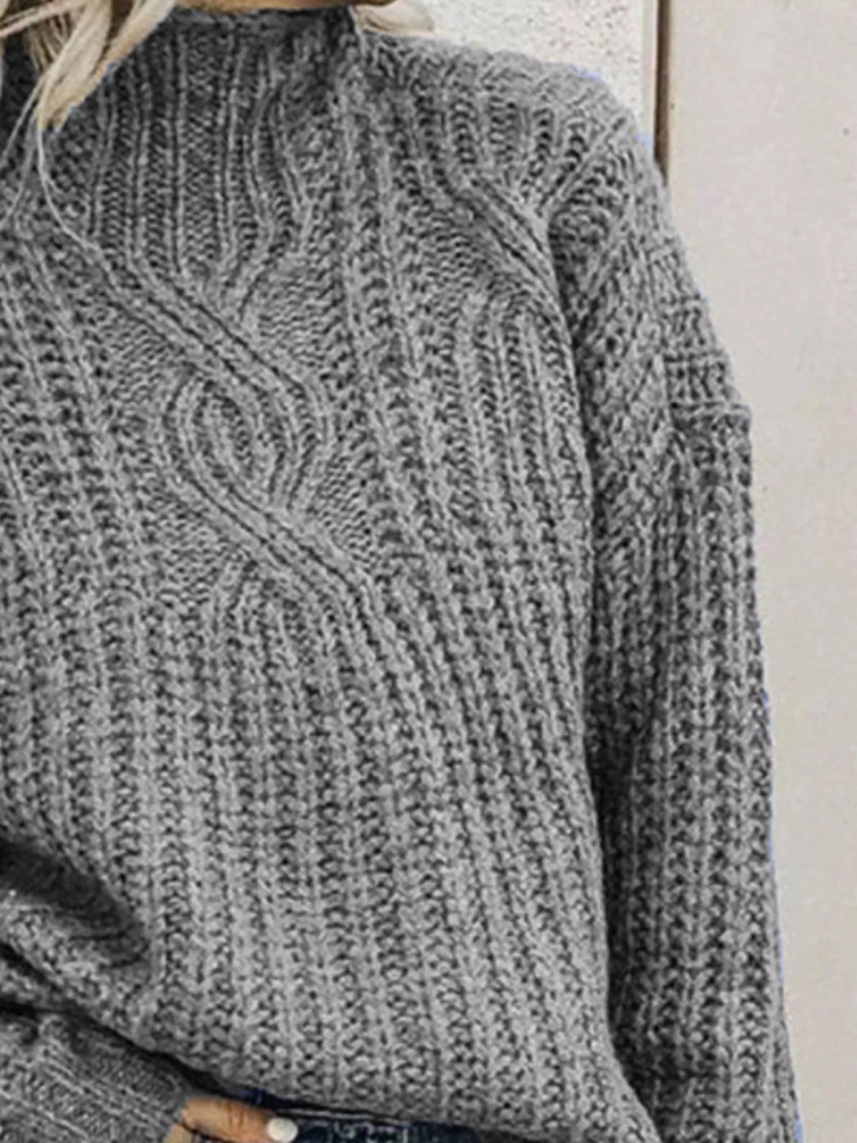 Women's Turtleneck Long Sleeve Sweater — women's knitwear Australia