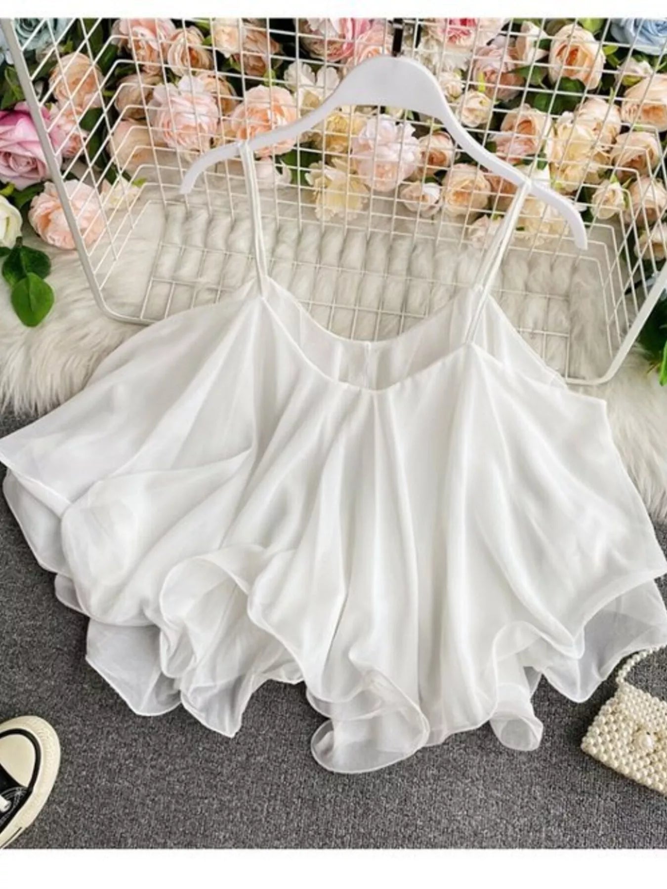 Ruffled Flowy Cami — women's cami Australia