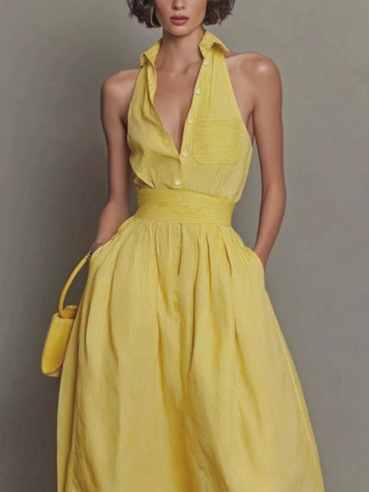 Sleeveless Maxi Dress with Pockets — women's maxi dress Australia
