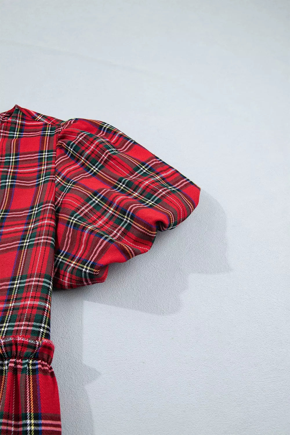 Women's Plaid Knot Neck Mini Shift Dress — Chic and Unique AU