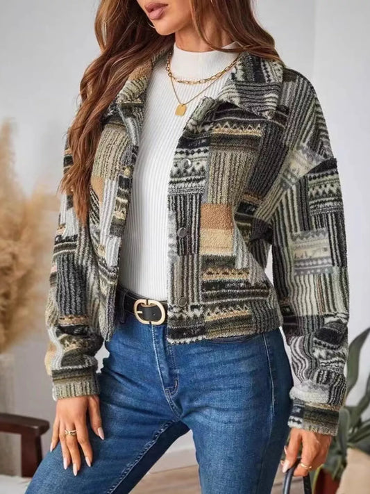 Button-Up Dropped Shoulder Jacket — women's jacket Australia