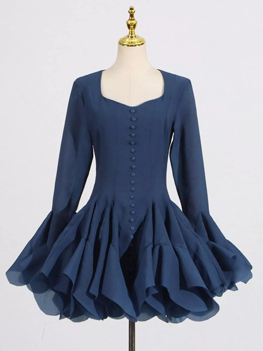 Women's Ruffled Flare Sleeve Mini Dress — Chic and Unique AU
