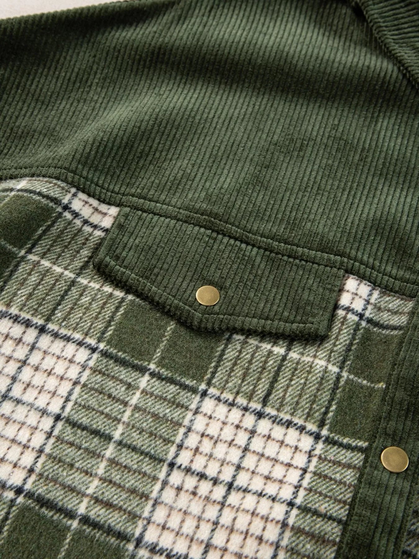 Plaid Button Up Long Sleeve Shacket — women's outerwear Australia