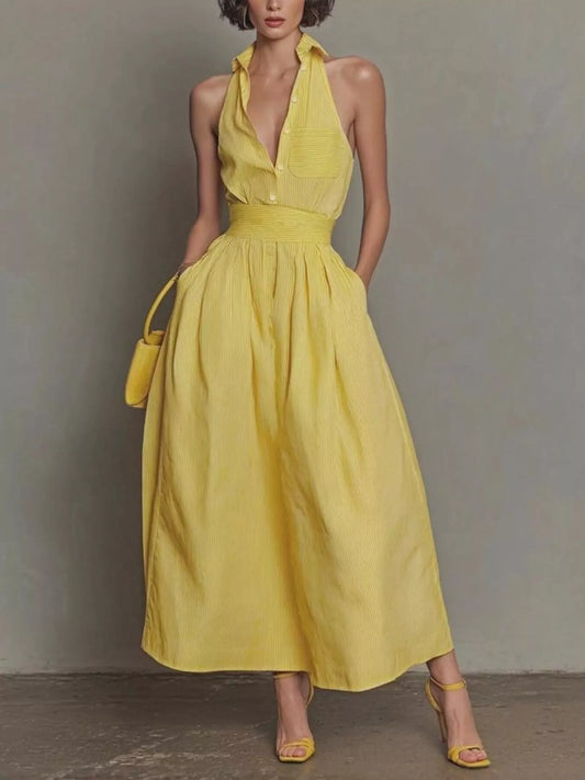 Sleeveless Maxi Dress with Pockets — women's maxi dress Australia