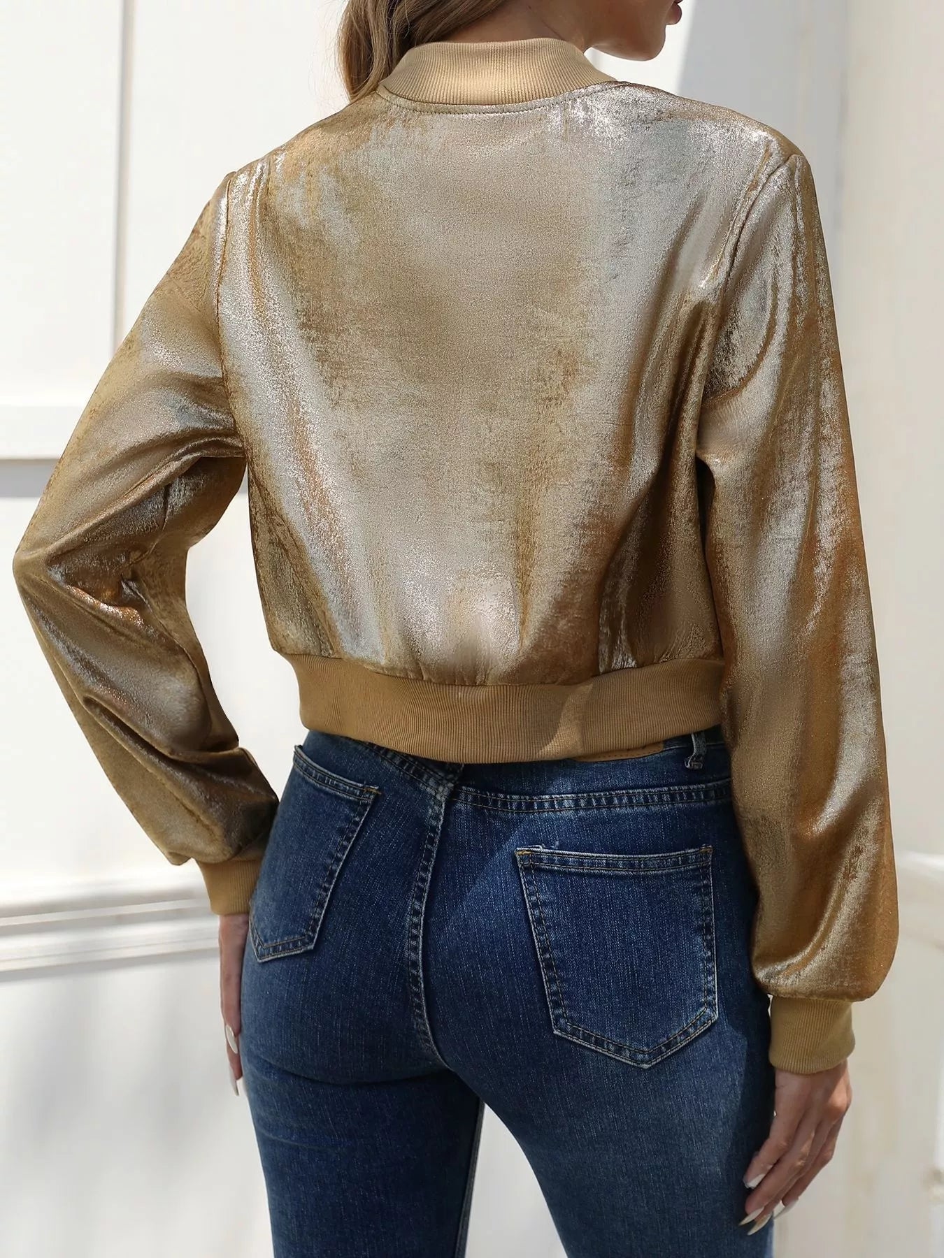 Zip Up Cropped Jacket — women's jacket Australia