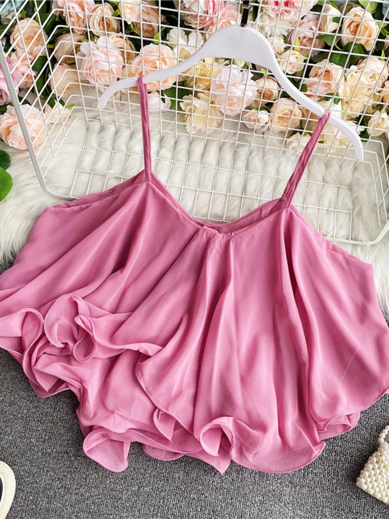 Ruffled Flowy Cami — women's cami Australia