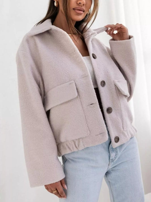 Button-Down Long Sleeve Outerwear — women's outerwear Australia