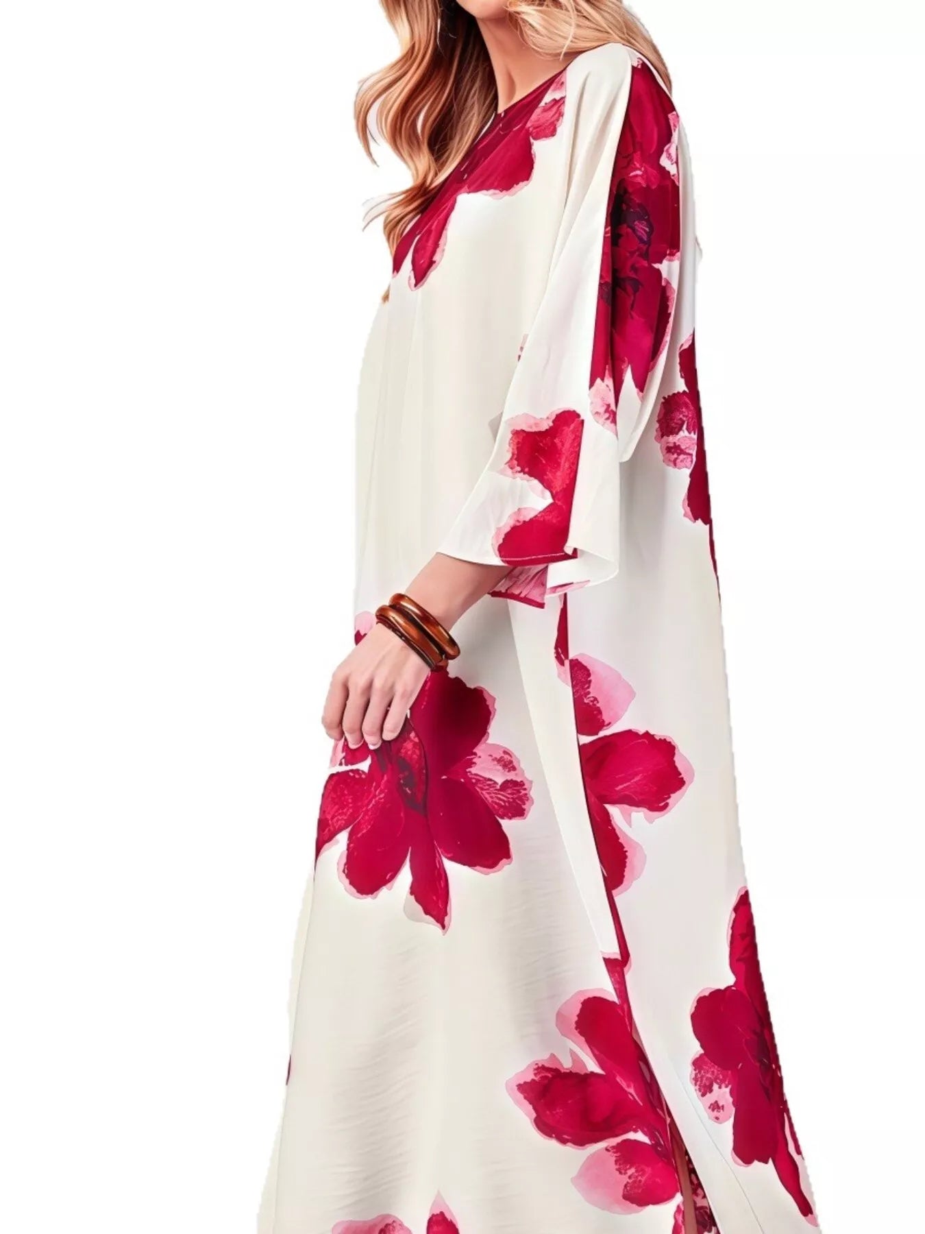 Women's Floral Print Round Neck Dress — Chic and Unique AU