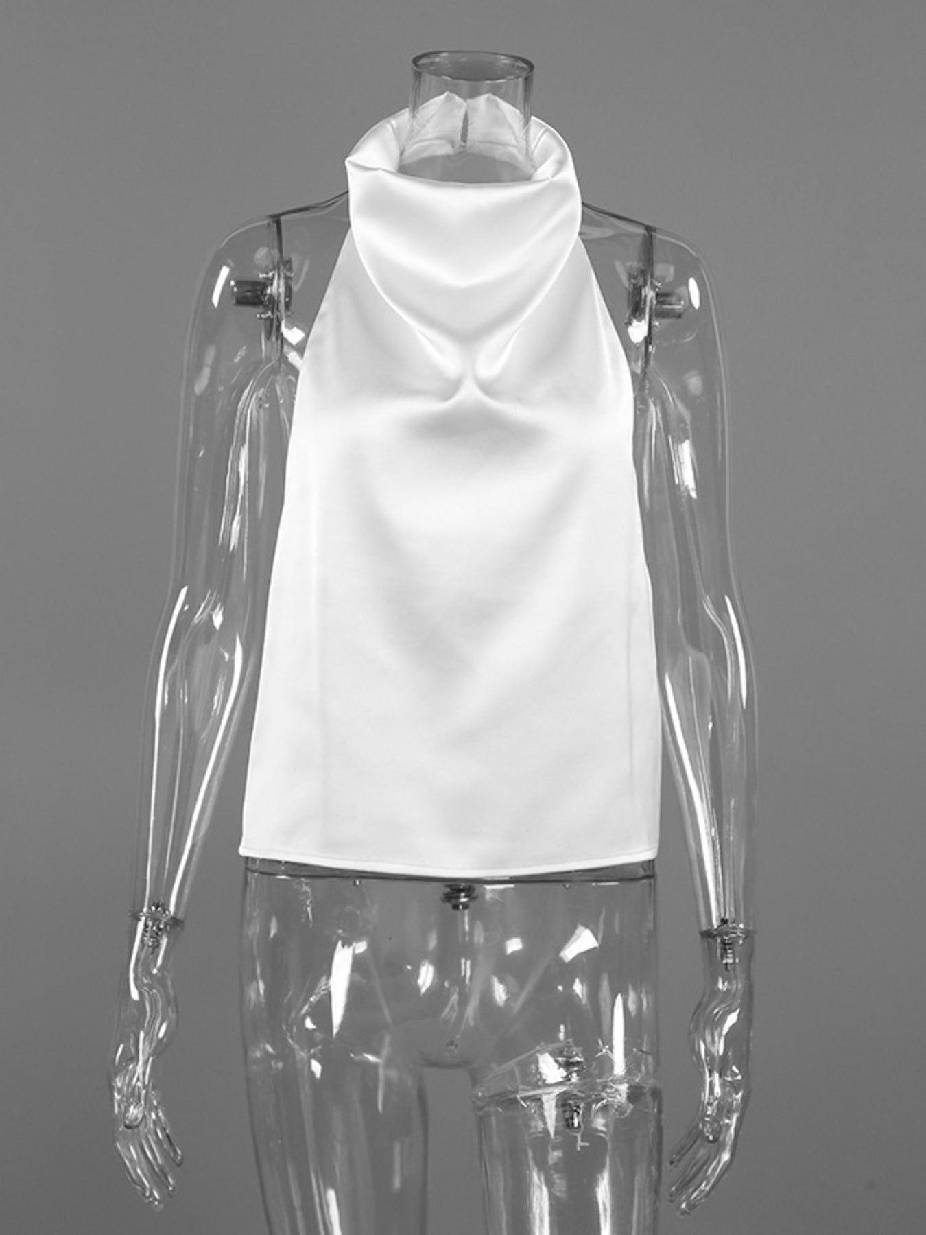 Halter Neck Satin Cami — women's cami Australia