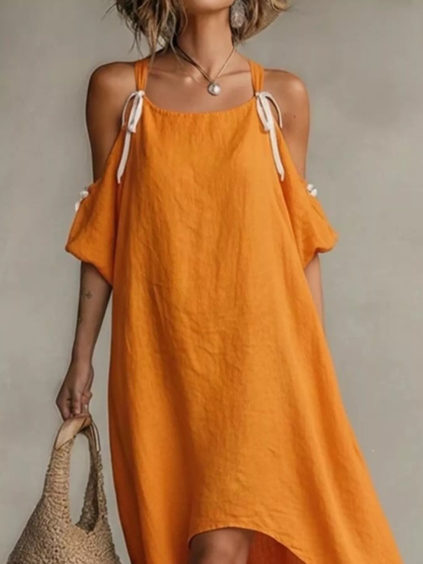 Women's High-Low Cold Shoulder Maxi Dress — Chic and Unique AU