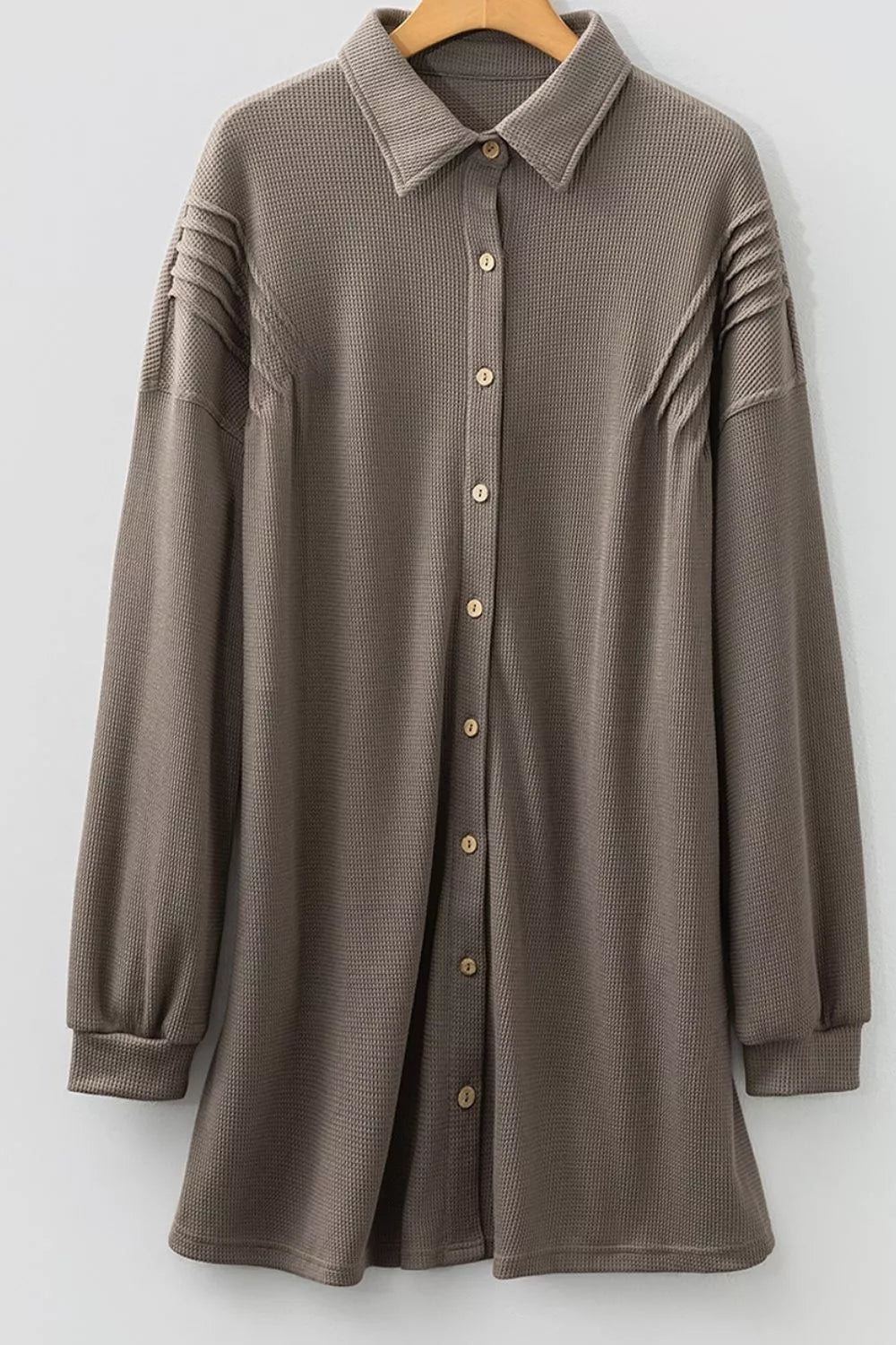Women's Casual Button-Down Dress with Pockets — Chic and Unique AU