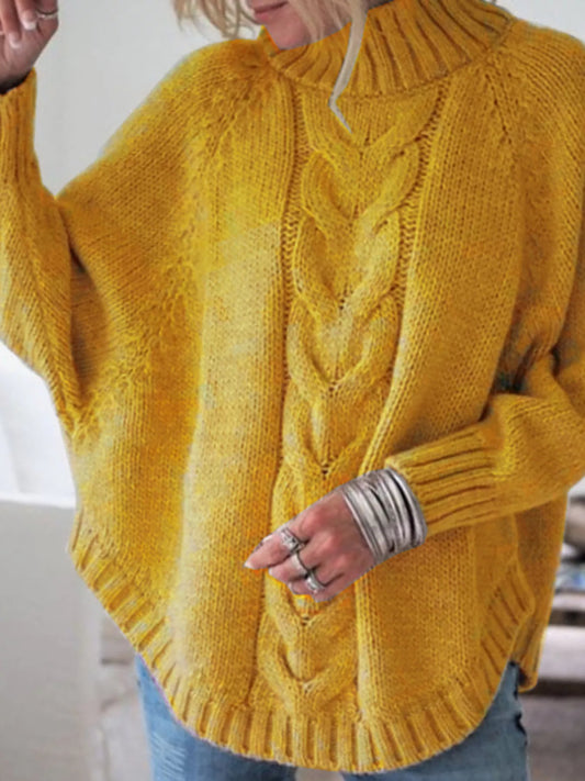 Women's Cable-Knit Long Sleeve Sweater — women's knitwear Australia