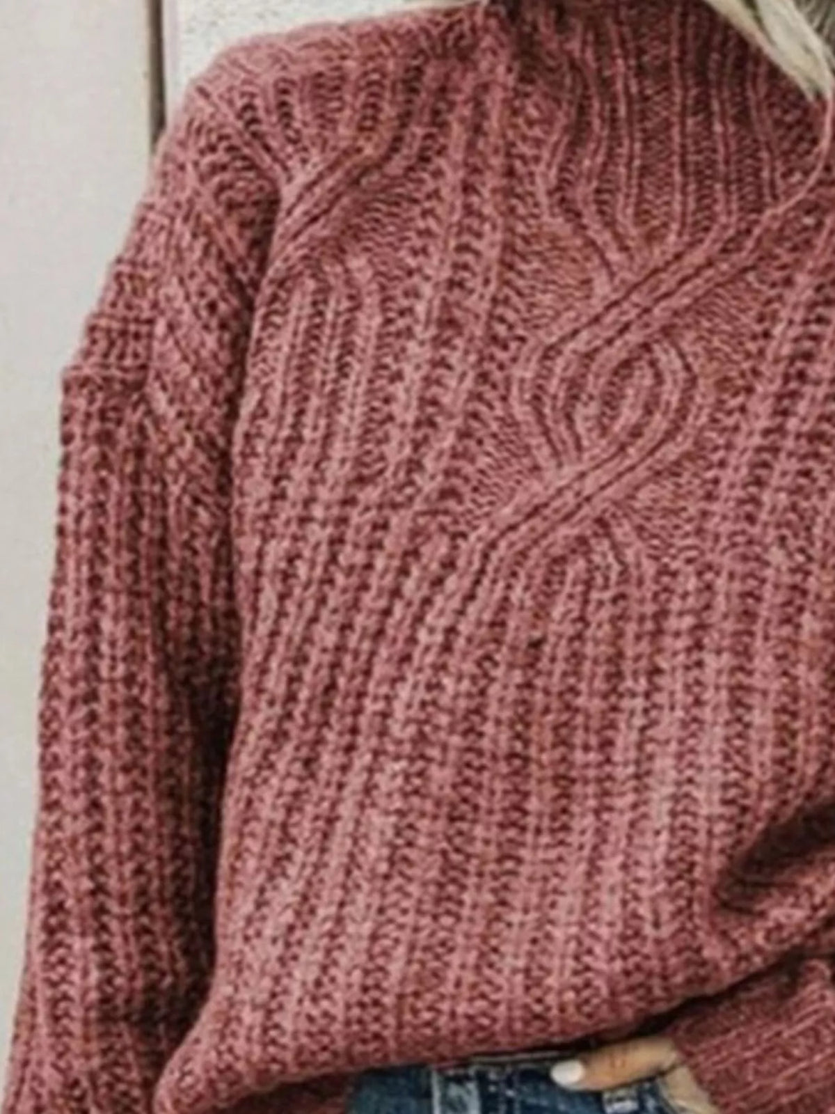 Women's Turtleneck Long Sleeve Sweater — women's knitwear Australia