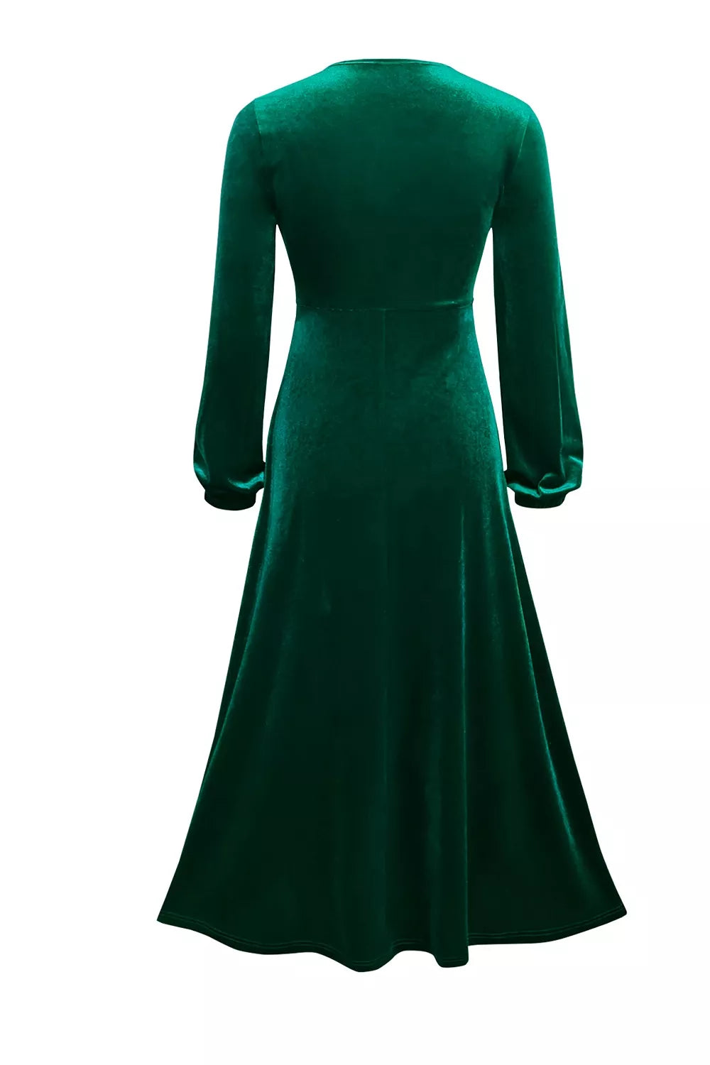 Women's Velvet Balloon Sleeve Maxi Dress — Chic and Unique AU