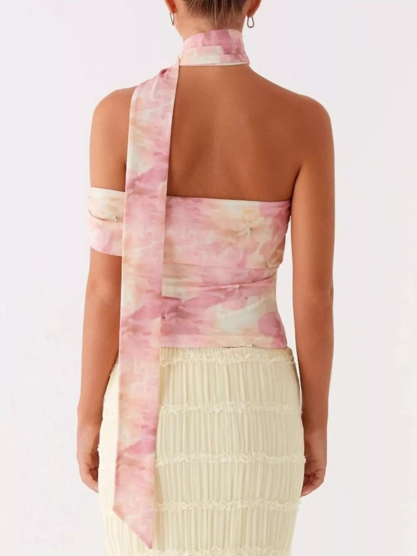 Floral Print Halter Neck Cami — women's cami Australia