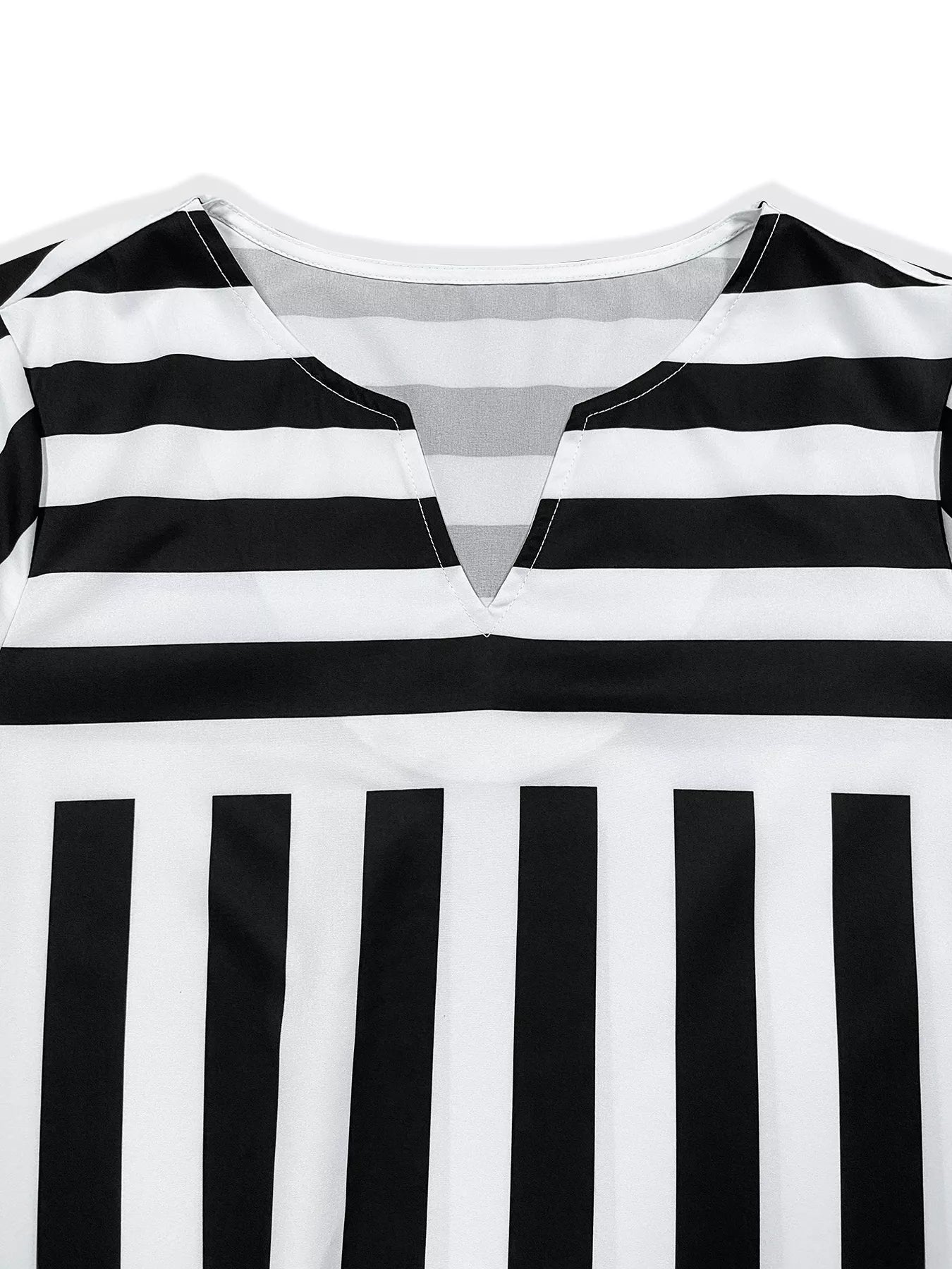 Women's Striped Notched Casual Mini Dress — Chic and Unique AU