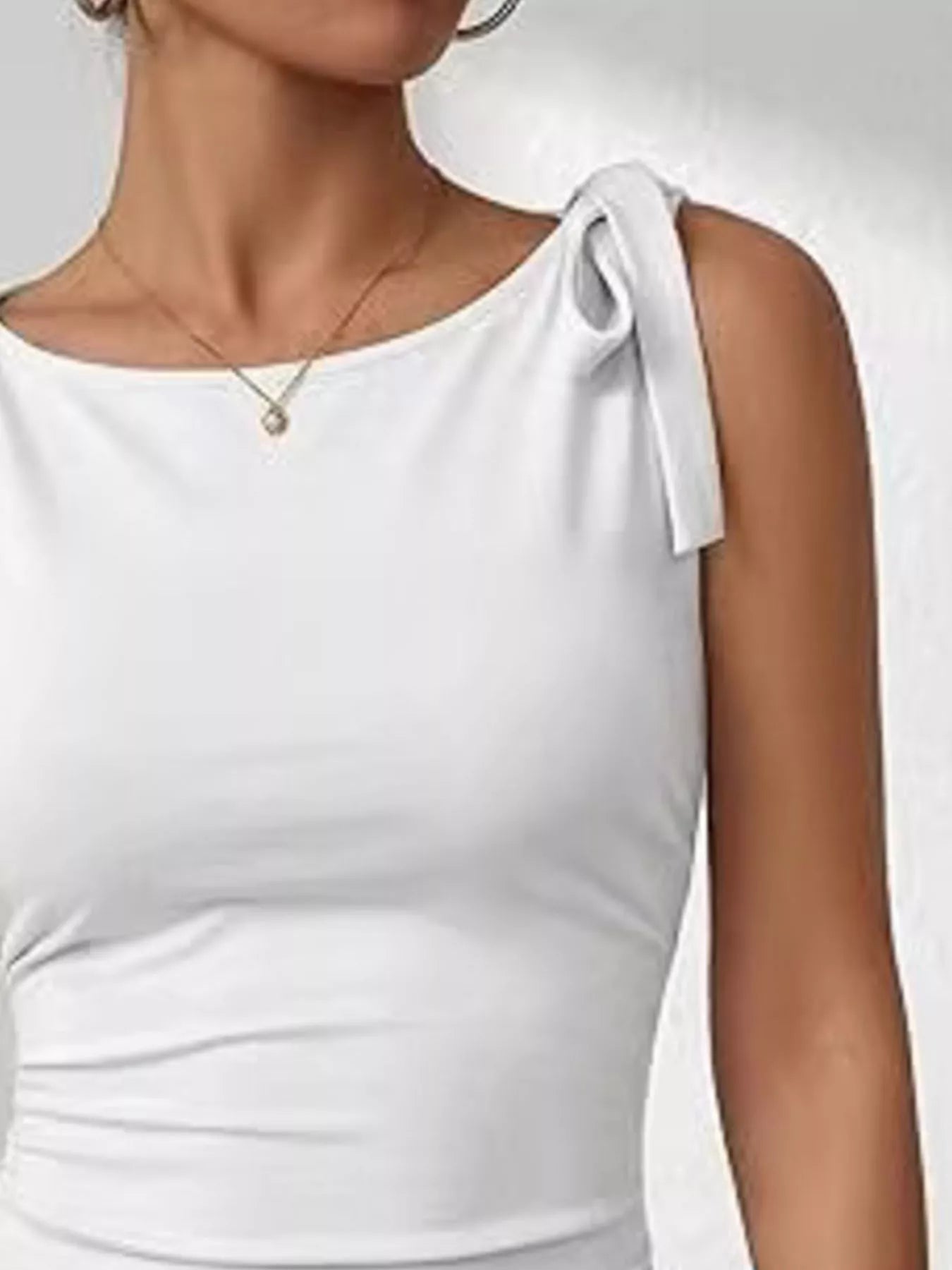 Tie Shoulder Tank Top — women's tank top Australia