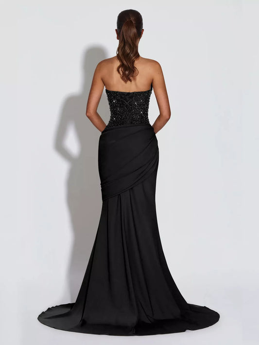 Sequin Halter Neck Maxi Dress — women's formal dress Australia
