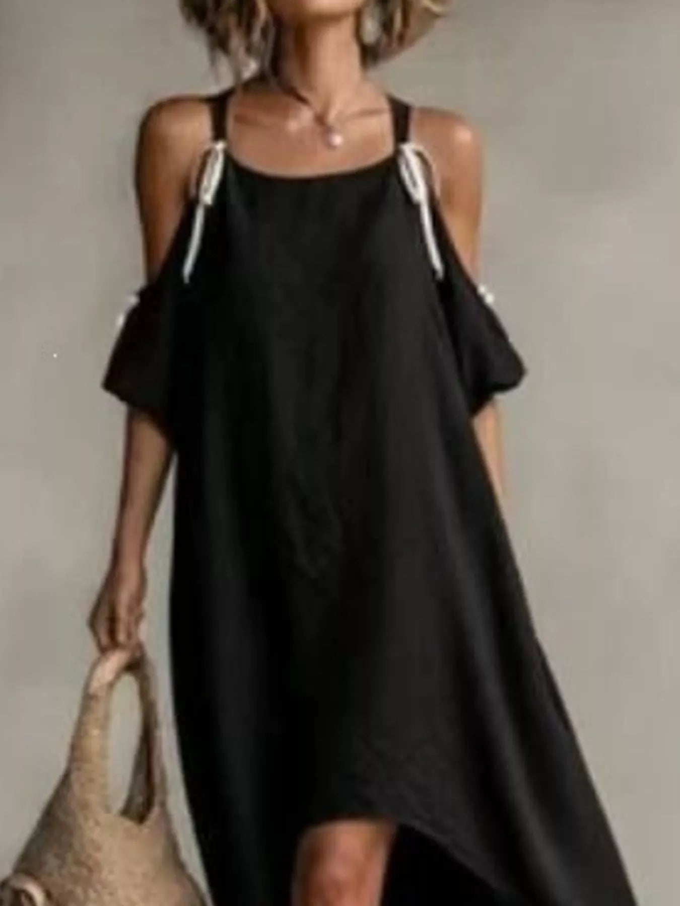 Women's High-Low Cold Shoulder Maxi Dress — Chic and Unique AU