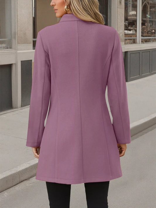Button Up Long Sleeve Coat — women's coat Australia