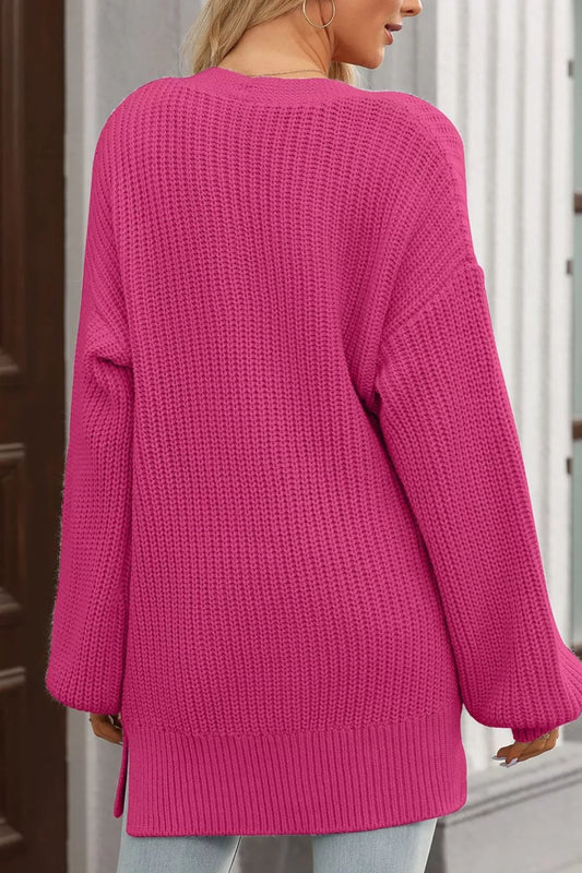 Women's Chunky Knit Button-Down Cardigan — women's knitwear Australia