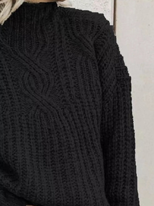 Women's Turtleneck Long Sleeve Sweater — women's knitwear Australia