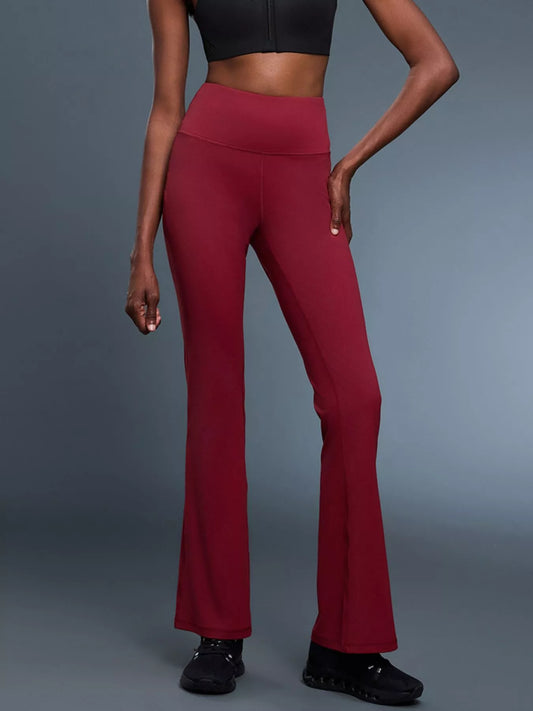 High-Waisted Flare Active Pants — women's activewear Australia