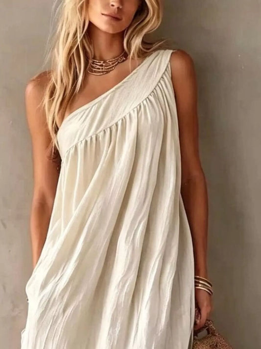 Full Size One-Shoulder Maxi Dress Plus Size — women's maxi dress Australia