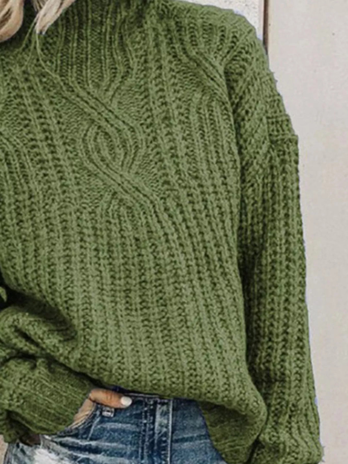 Women's Turtleneck Long Sleeve Sweater — women's knitwear Australia
