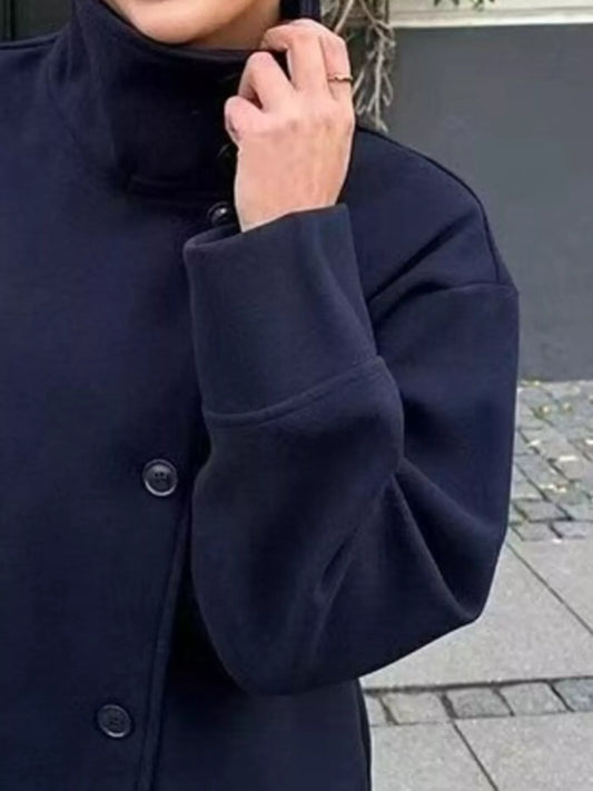 Wool Blend Long Sleeve Outerwear — women's outerwear Australia