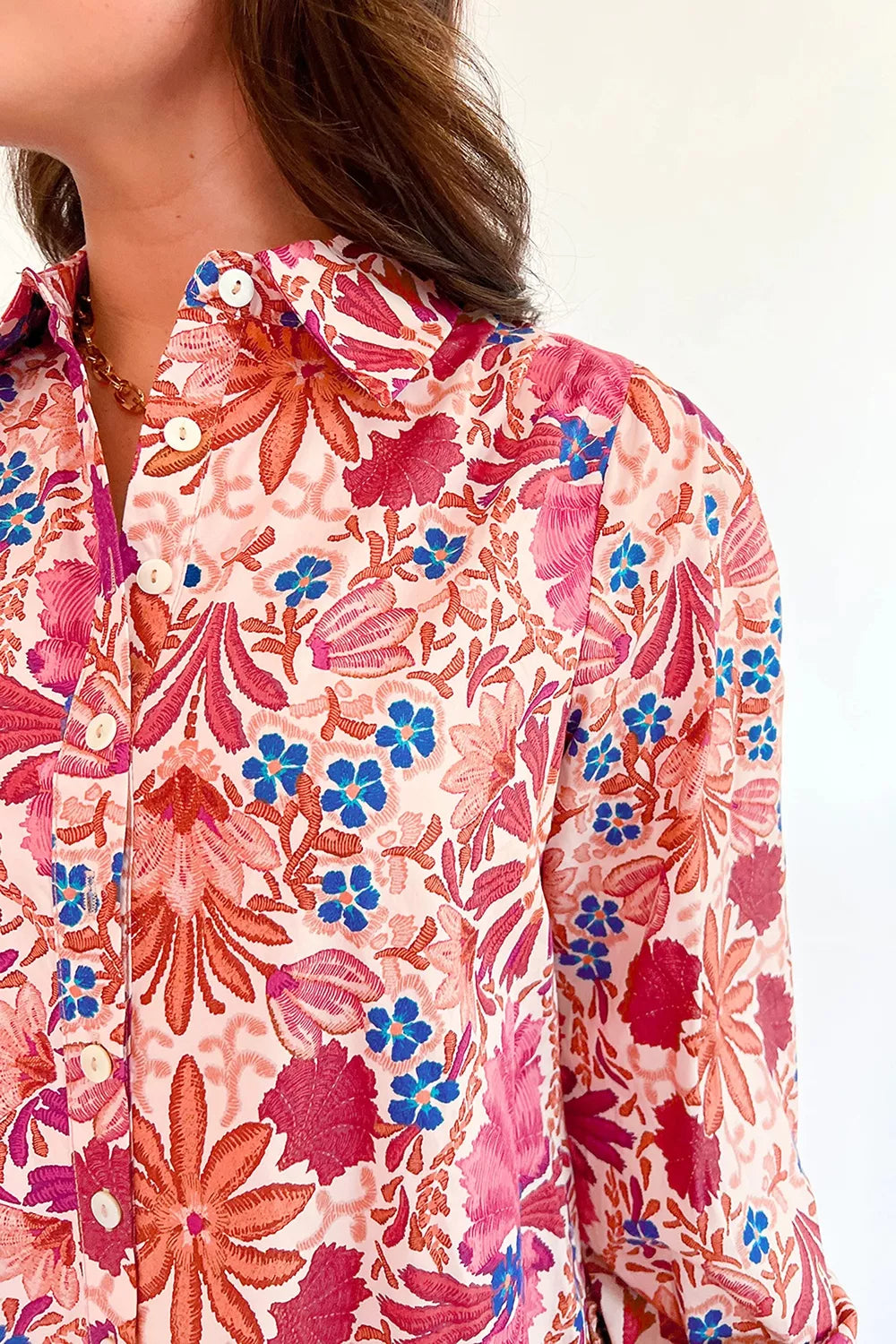 Women's Fall Flower Print Long Sleeve Mini Dress — Chic and Unique AU
