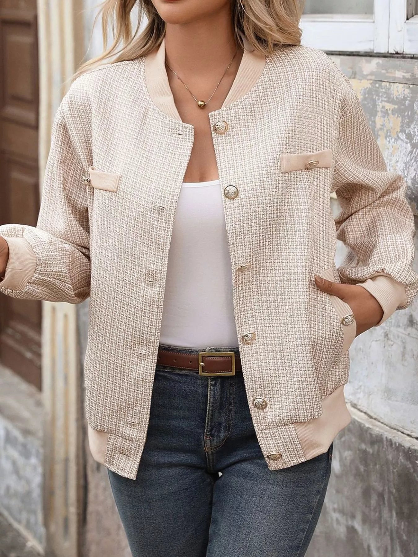Button Up Long Sleeve Jacket — women's jacket Australia